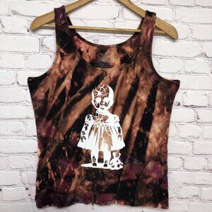 Gothic Creepy Baby Tie Dye Punk Witchy Halloween Tank Top Sz CL